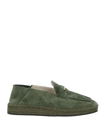 Bally Man Loafers Green Size 9 Leather