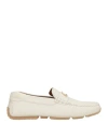 Bally Man Loafers Light Grey Size 9 Cow Leather In White