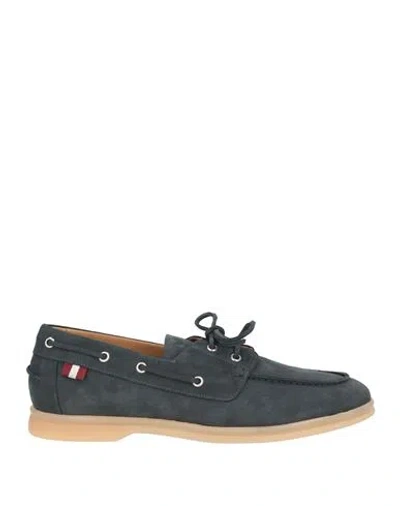 Bally Man Loafers Midnight Blue Size 10 Calfskin