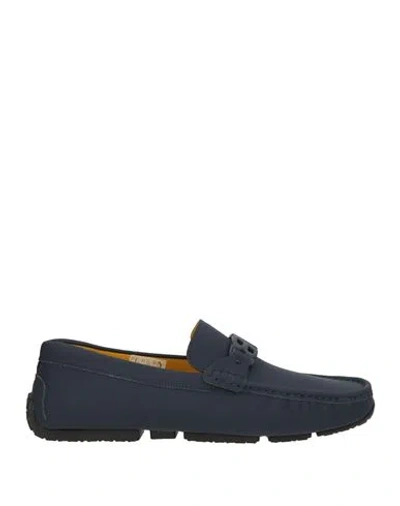 Bally Man Loafers Midnight Blue Size 10 Leather