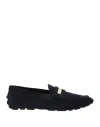 Bally Man Loafers Midnight Blue Size 13 Calfskin In Black
