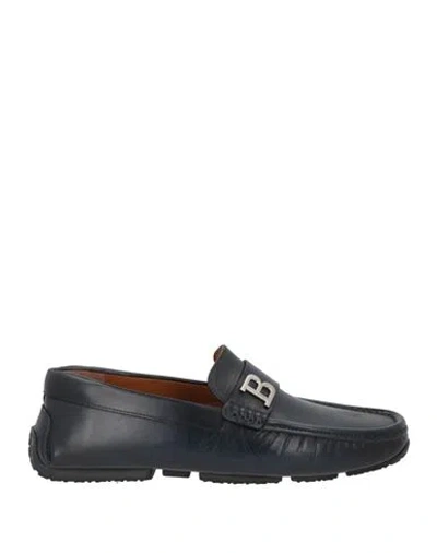 Bally Man Loafers Midnight Blue Size 6 Calfskin