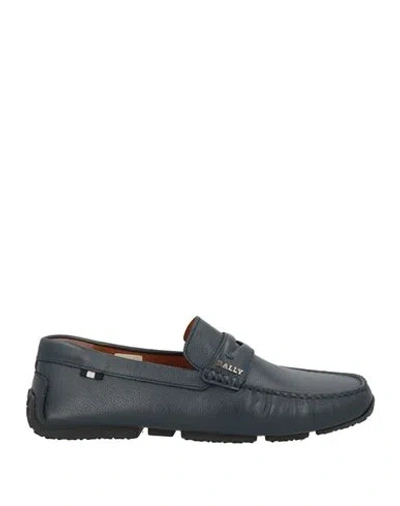 Bally Man Loafers Midnight Blue Size 7 Cow Leather