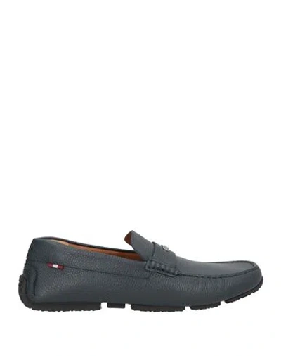 Bally Man Loafers Midnight Blue Size 7 Cow Leather