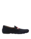 Bally Man Loafers Midnight Blue Size 8.5 Leather