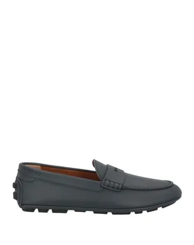 Bally Man Loafers Midnight Blue Size 9 Calfskin