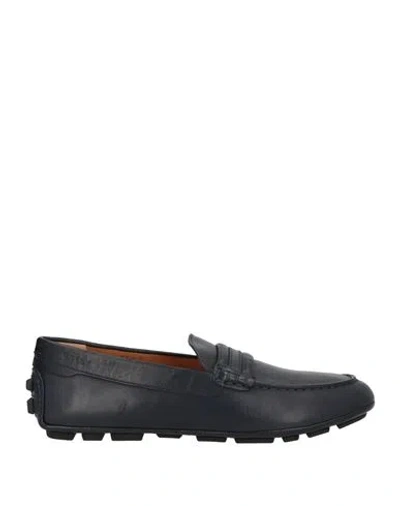 Bally Man Loafers Midnight Blue Size 9 Leather