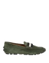 Bally Man Loafers Military Green Size 9 Calfskin