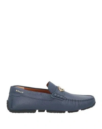 Bally Man Loafers Navy Size 9 Cow Leather