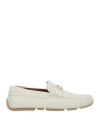 Bally Man Loafers Off White Size 9 Cow Leather