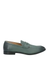 Bally Man Loafers Sage Green Size 9 Calfskin In Green