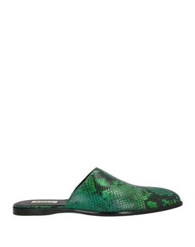 Bally Man Mules & Clogs Green Size 8 Goat Skin