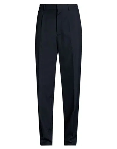 Bally Man Pants Midnight Blue Size 36 Polyester, Wool