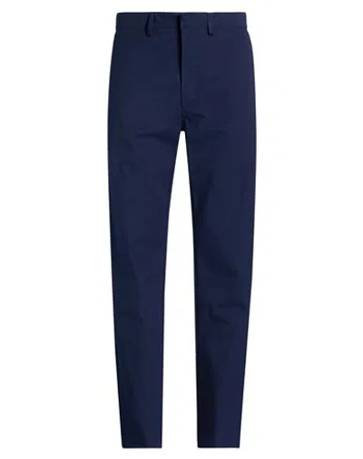 Bally Man Pants Navy Size 36 Cotton In Blue