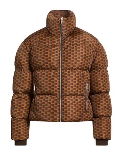 Bally Man Puffer Brown Size 40 Nylon