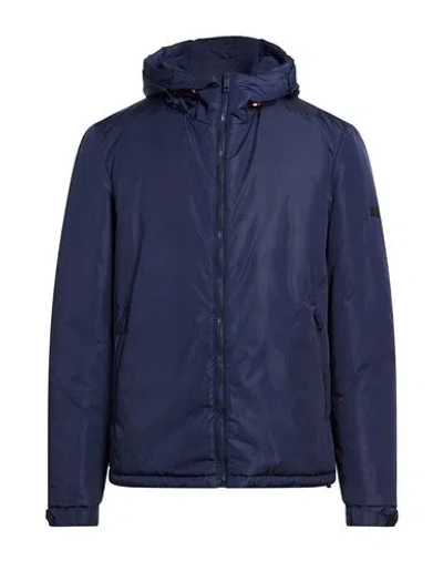 Bally Man Puffer Navy Size 42 Nylon In Blue