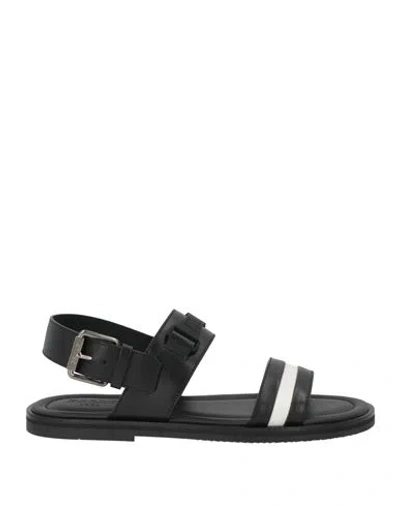 Bally Man Sandals Black Size 10 Leather