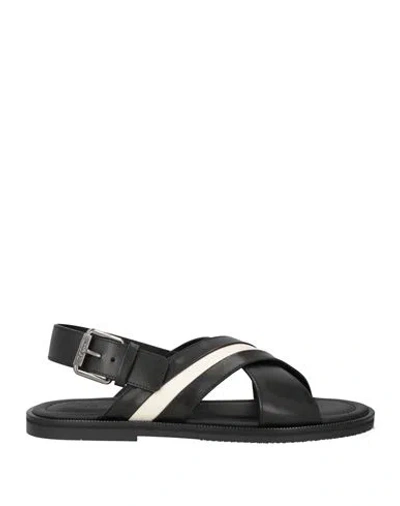 Bally Man Sandals Black Size 13 Leather