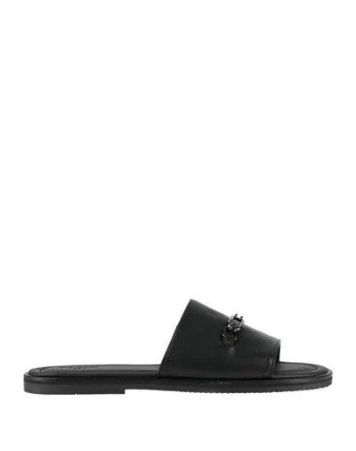 Bally Man Sandals Black Size 6 Calfskin