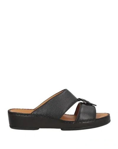 Bally Man Sandals Black Size 8.5 Cow Leather
