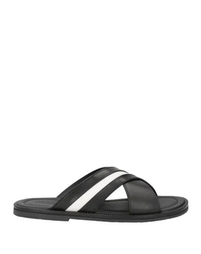 Bally Man Sandals Black Size 8.5 Leather