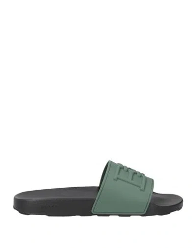 Bally Man Sandals Military Green Size 9 Rubber