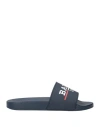 Bally Samuel Men's 6238703 Ink Rubber Pool Slide Sandals In Navy