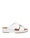Bally Man Sandals White Size 9 Cow Leather