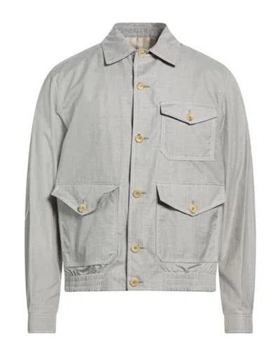 Bally Man Shirt Grey Size 40 Cotton, Silk, Lambskin In Gray