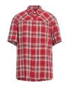 Bally Man Shirt Red Size 40 Viscose In Red