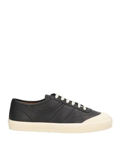 Bally Man Sneakers Black Size 7 Lambskin In Multi