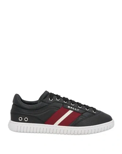 Bally Man Sneakers Black Size 9 Calfskin In Black