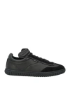 Bally Man Sneakers Black Size 9 Leather In Animal Print