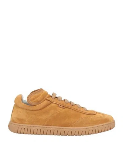 Bally Man Sneakers Brown Size 9 Calfskin In Multi