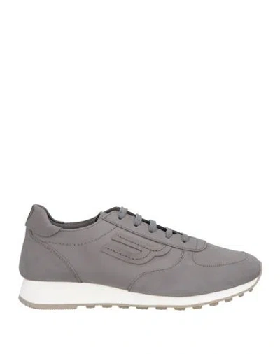 Bally Man Sneakers Grey Size 7.5 Calfskin In Gray