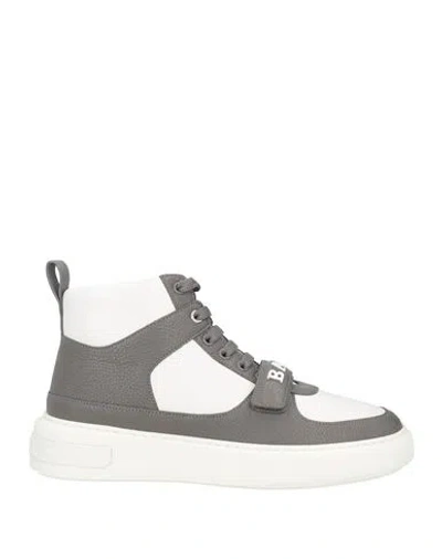 BALLY BALLY MAN SNEAKERS LEAD SIZE 8 LEATHER