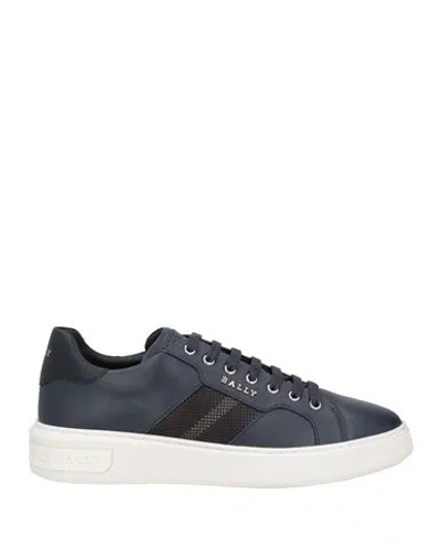 Bally Man Sneakers Midnight Blue Size 7 Calfskin