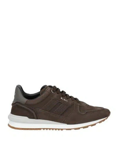 Bally Man Sneakers Military Green Size 7 Calfskin In Green