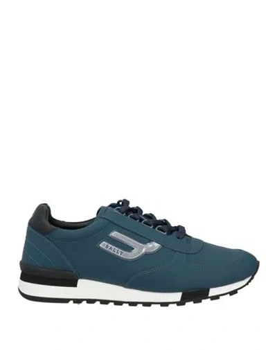 Bally Man Sneakers Navy Blue Size 9 Soft Leather