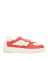 Bally Man Sneakers Rust Size 9 Cow Leather In Multi