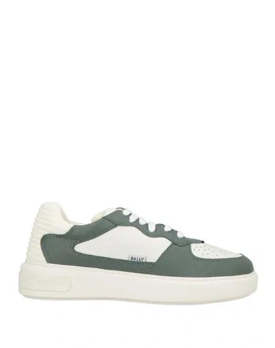 Bally Man Sneakers Sage Green Size 9 Cow Leather