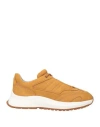 Bally Man Sneakers Tan Size 9 Calfskin In Orange