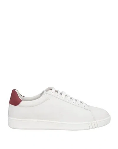 Bally Man Sneakers White Size 8.5 Calfskin In Multi