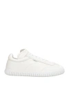 Bally Man Sneakers White Size 9 Leather In Animal Print