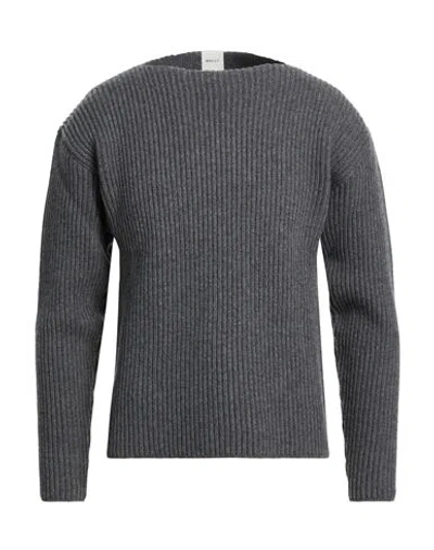 Bally Man Sweater Grey Size 40 Merino Wool In Gray