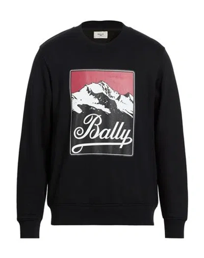 Bally Man Sweatshirt Black Size 40 Cotton, Nylon