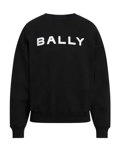 Bally Man Sweatshirt Black Size 40 Organic Cotton, Elastane