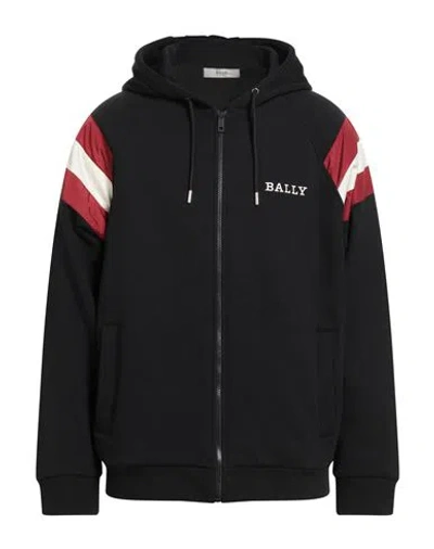 Bally Man Sweatshirt Black Size 42 Cotton, Polyamide, Polyurethane, Elastane