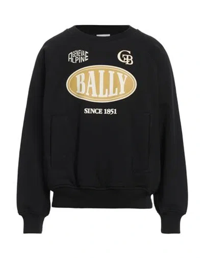 BALLY BALLY MAN SWEATSHIRT BLACK SIZE 38 COTTON