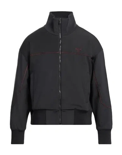 Bally Man Sweatshirt Black Size L Polyester, Elastane, Viscose, Cotton, Nylon